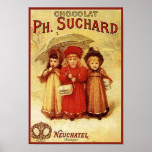 Póster Vintage Chocolate Ph. Suchard Ad