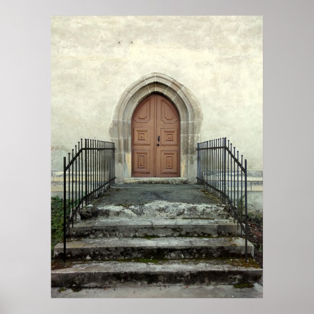 Póster Vintage Church Door (Frente)