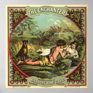 Poster Vintage Cigar Ad: O Encantador