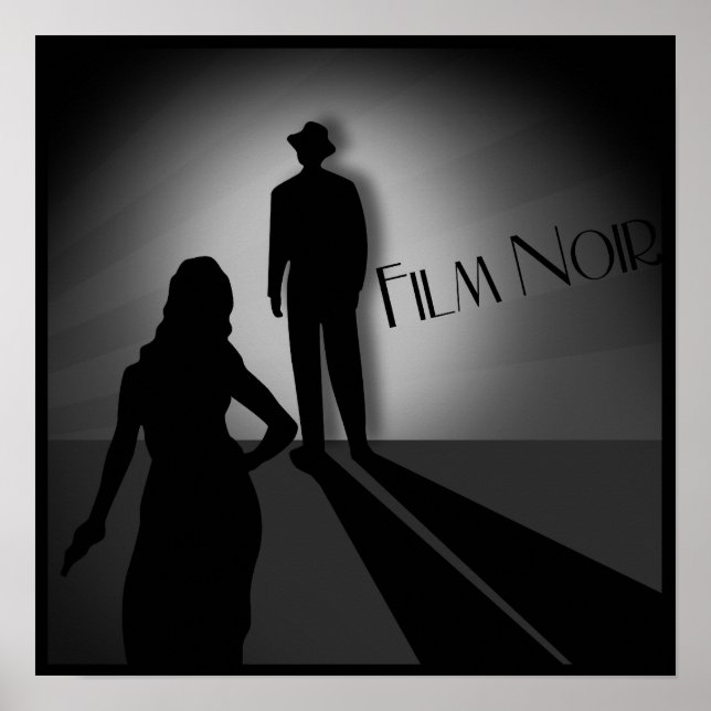 Póster vintage classic film noir (Frente)