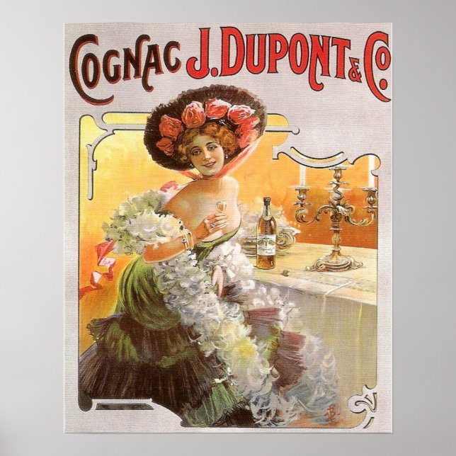 Poster Vintage Cognac Advertisement (Frente)
