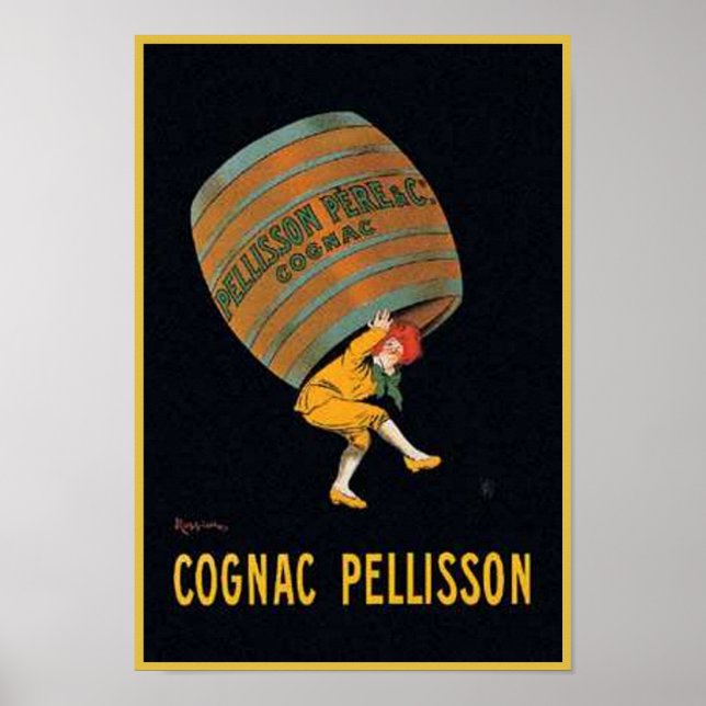 Póster Vintage Cognac Pellisson (Frente)