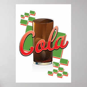 Poster Vintage Cola commercial