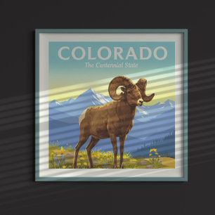 Poster Vintage Colorado