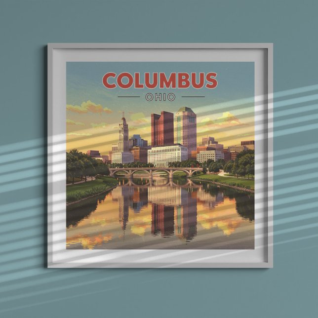 Poster Vintage Columbus Ohio (Criador carregado)