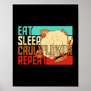 Poster Vintage Comer Sono Repetir Couve-flor