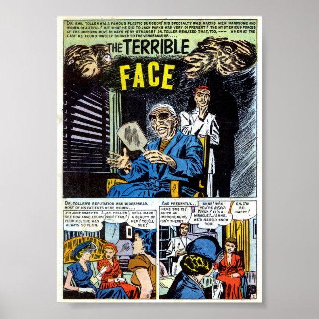 Poster Vintage Comic (Frente)