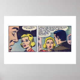 Poster Vintage Comic Strip "Keith... Frank é Morto!"