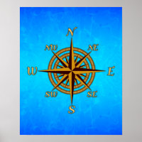 Vintage Compass Rosa