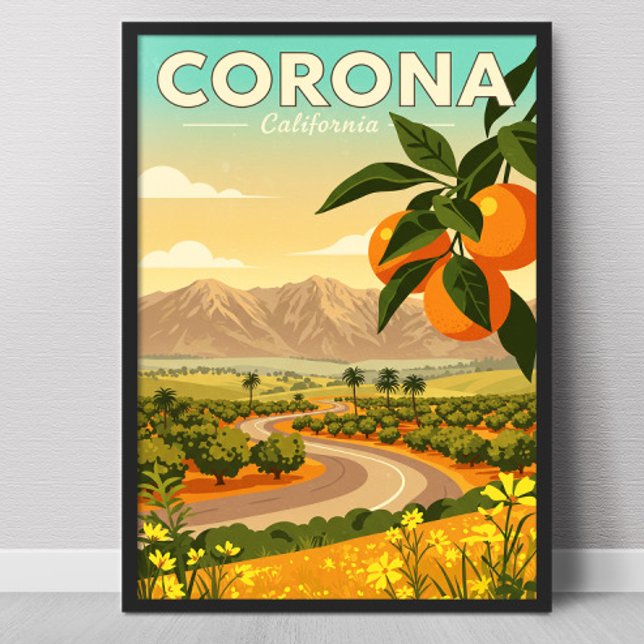 Poster Vintage Corona California (Criador carregado)