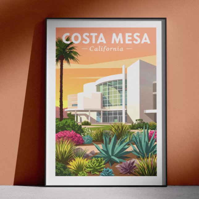 Poster Vintage Costa Mesa California (Criador carregado)