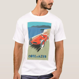 Poster vintage Cote d Azur T-Shirt