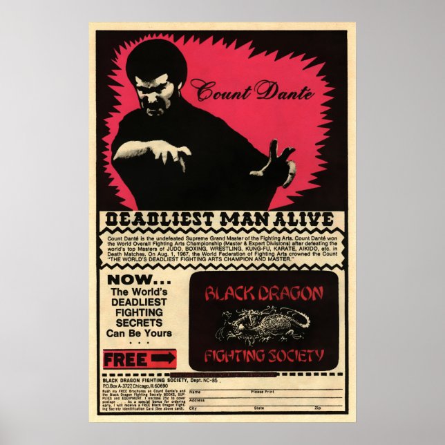 Poster Vintage Count Dante Advertisement Art (Frente)