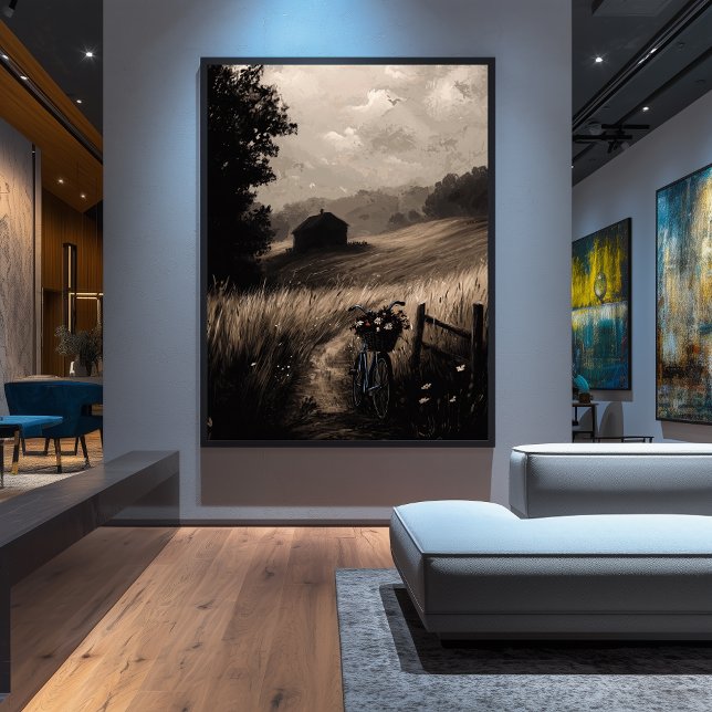 Poster Vintage Countryside Escape, Serene Rural Landscape (Criador carregado)