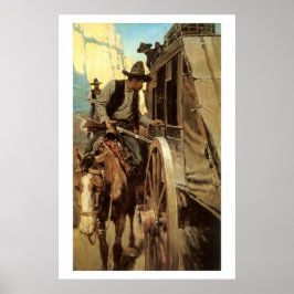Póster Vintage Cowboys, o almirável Outlaw do NC Wyeth
