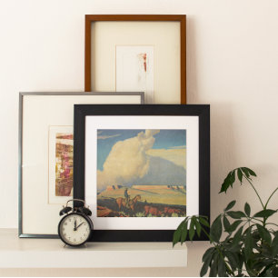 Poster Vintage Cowboys, Open Range de Maynard Dixon