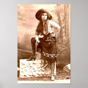 Poster Vintage Cowgirl
