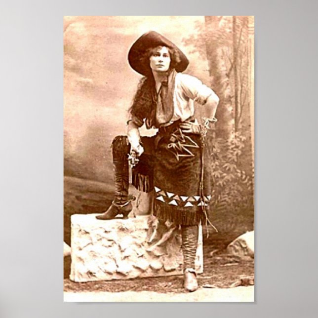 Poster Vintage Cowgirl (Frente)
