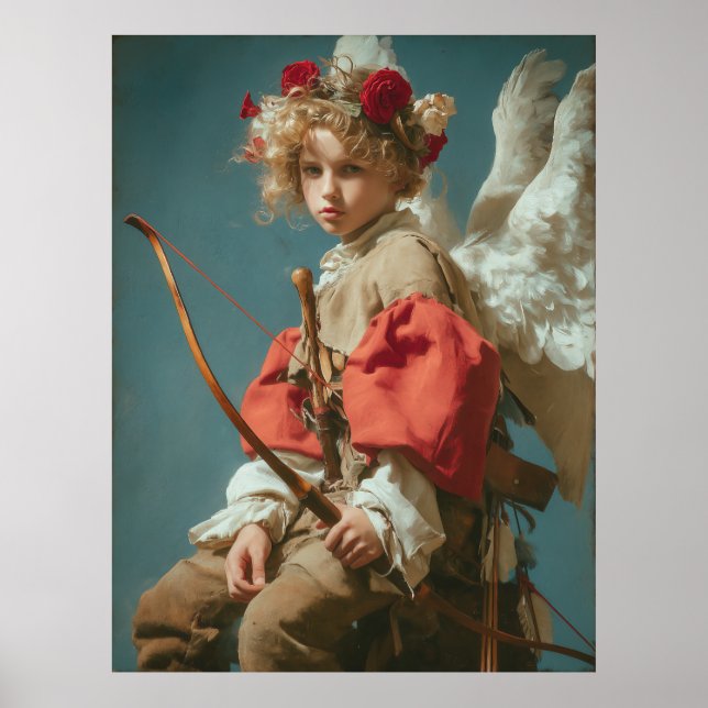 Poster Vintage Cupid Angel  (Frente)