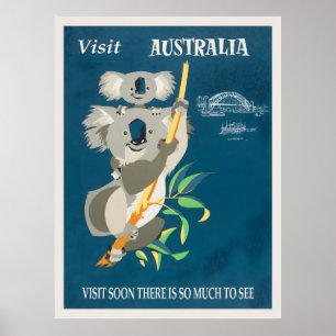 Poster vintage da Austrália