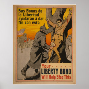 Poster vintage da guerra mundial 2