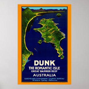 Poster vintage da Ilha Dunk