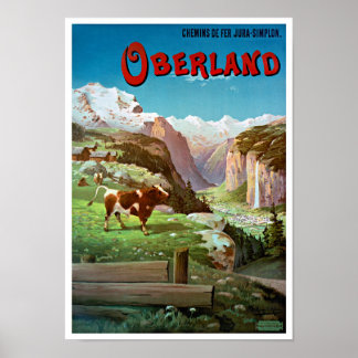Poster vintage da Oberland Restaurada