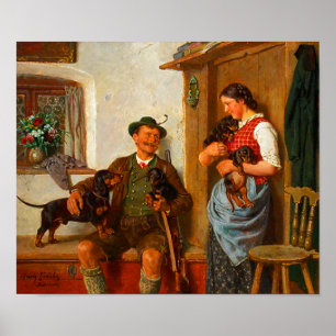 Póster Vintage Dachshances