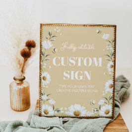 Poster Vintage Daisy Bee - Sinal de Mesa