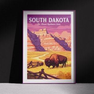Poster Vintage Dakota do Sul