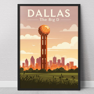 Poster Vintage Dallas