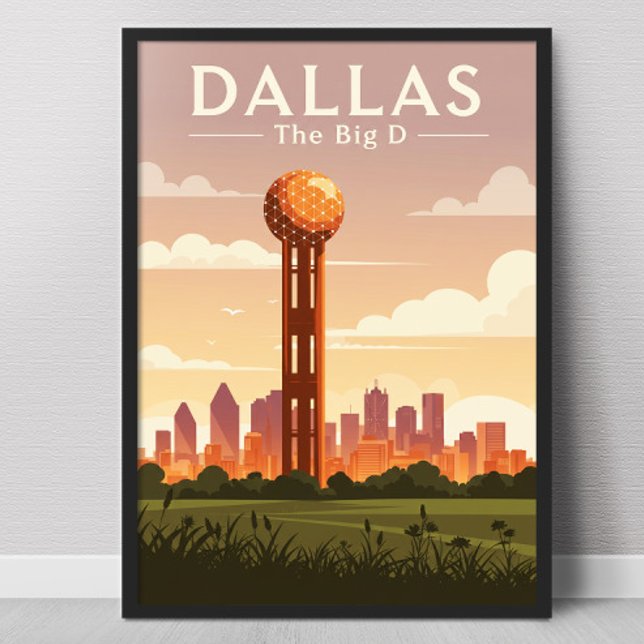 Poster Vintage Dallas (Criador carregado)