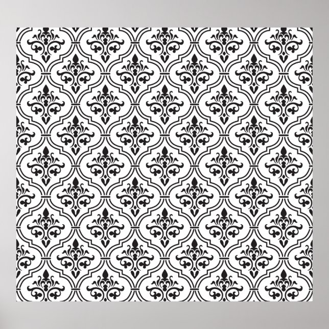 Poster Vintage Damask Seamless Classic Design (Frente)
