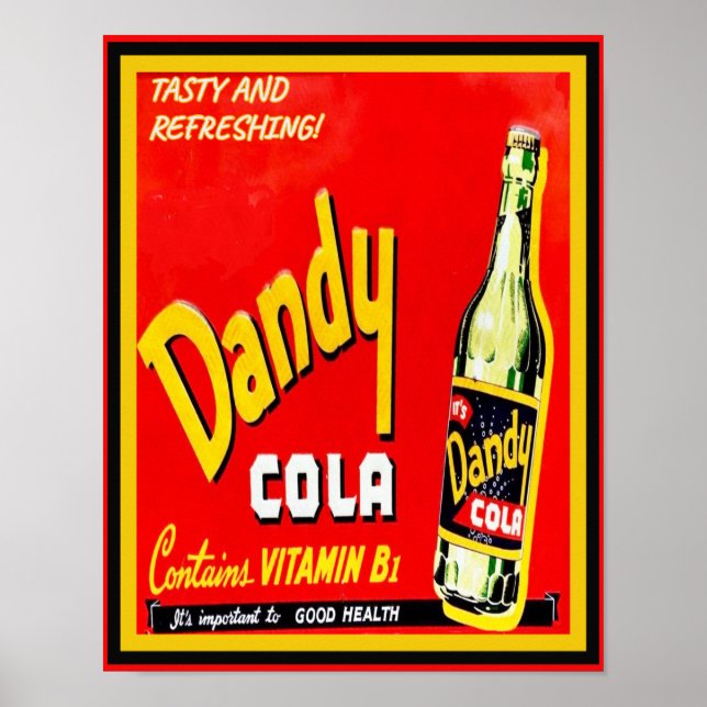 Poster Vintage Dandy Cola Advertisement (Frente)