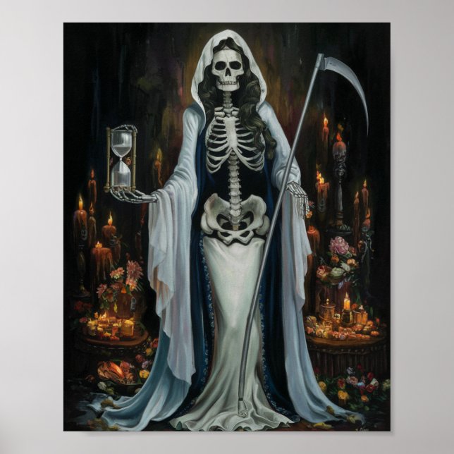 Poster Vintage Dark Art Papais noeis Muerte (Frente)