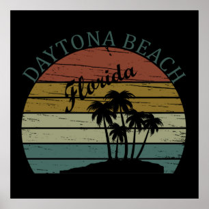 Poster vintage daytona praia