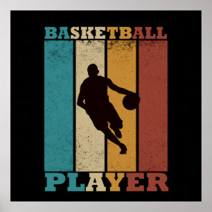 Poster vintage de basquete