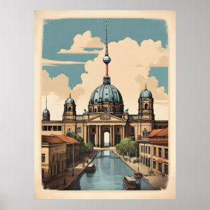 Poster vintage de Berlim