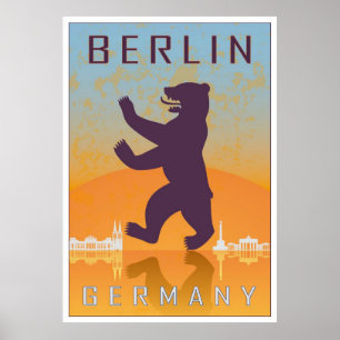 Poster vintage de Berlim