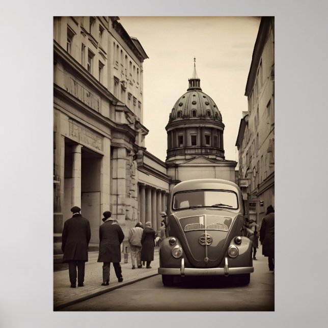 Poster vintage de Berlim (Frente)