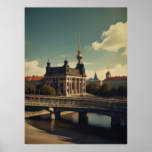 Poster vintage de Berlim