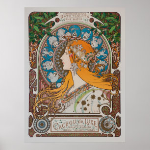 Poster vintage de Cachou De Luxe