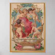 Poster vintage de cupido
