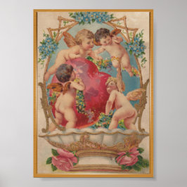 Poster vintage de cupido