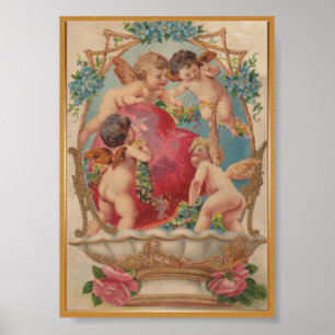 Poster vintage de cupido