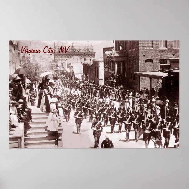 Poster vintage de Desfile da Cidade de Virgínia (Frente)