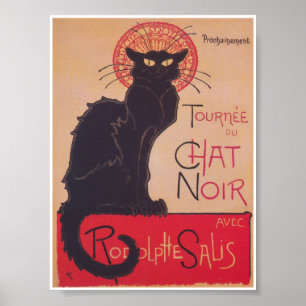 Poster vintage de Gato Preto do Chat Noir