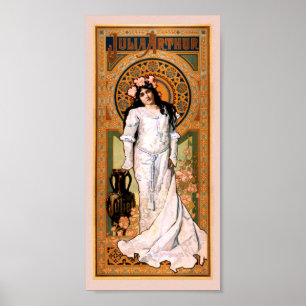 Poster vintage de Julia Arthur