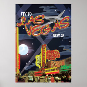 Poster vintage de Las Vegas