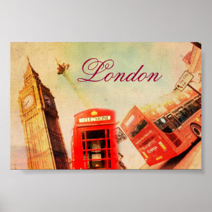 Póster Vintage de Londres